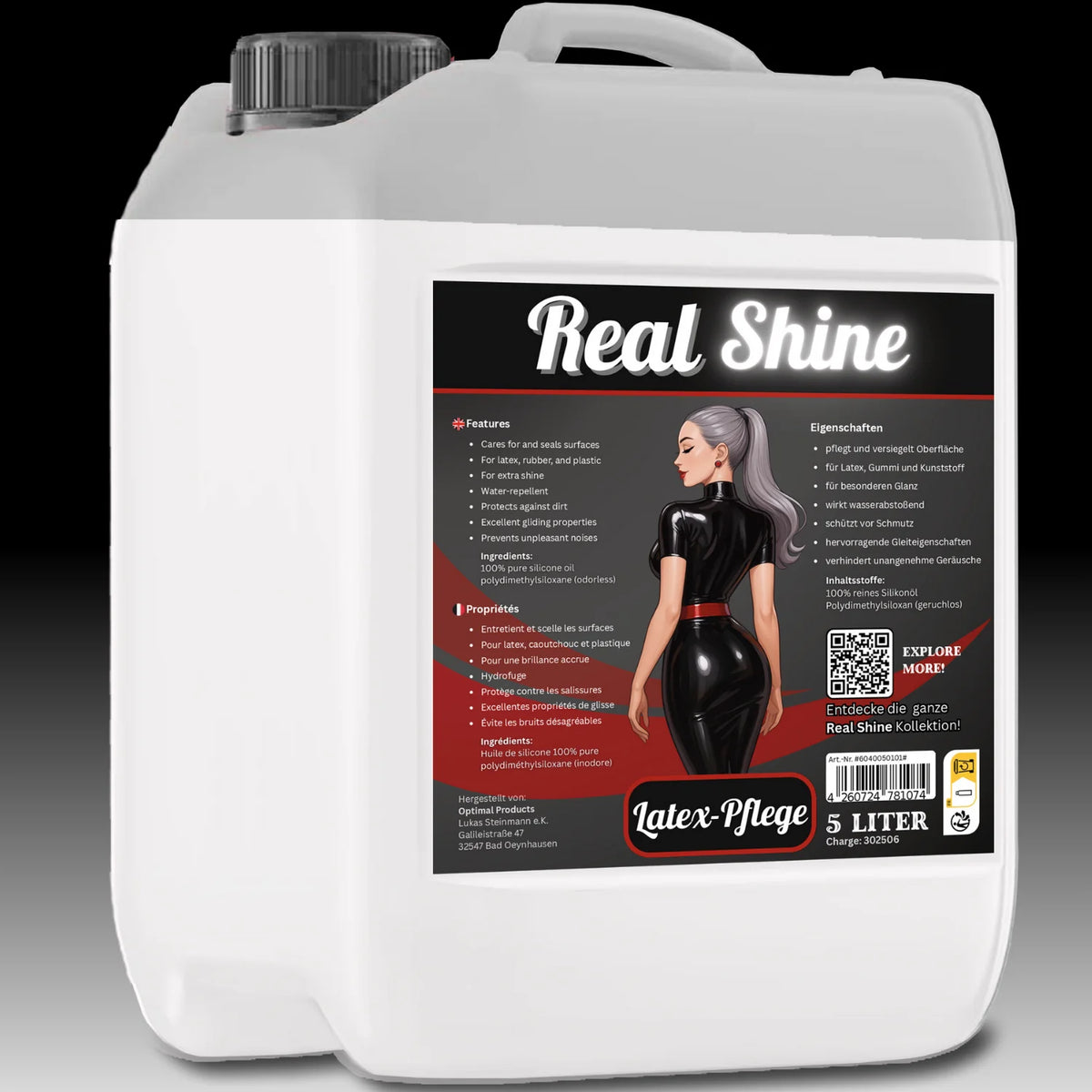 Realshine Latexpflege - Latex Anziehhilfe